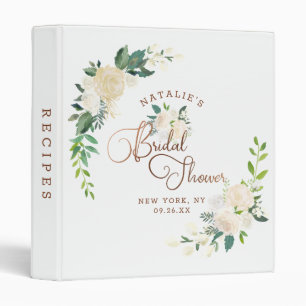 Farmhouse Fresh Rustic Bridal Shower Recipe Card Binder