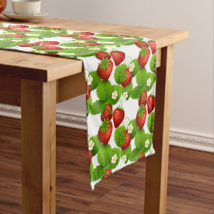 Farmhouse Fresh Strawberries Medium Table Runner