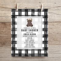 Farmhouse Gingham Boho Bear Baby Shower