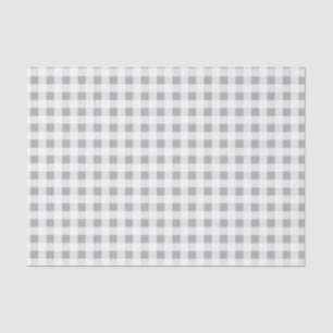 Farmhouse Gingham   Grey & White Tissue Paper