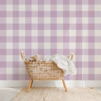 Farmhouse Gingham Lavender Fields
