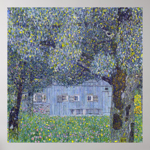 Farmhouse, Gustav Klimt Poster