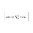 Farmhouse Hen Horizontal Egg Carton Stamp