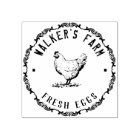 Farmhouse Hen | Personalised Egg  Rubber Stamp