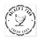 Farmhouse Hen | Personalised Egg  Rubber Stamp