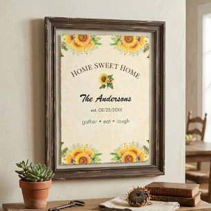 Farmhouse Home Decor Poster Personalized Family 
