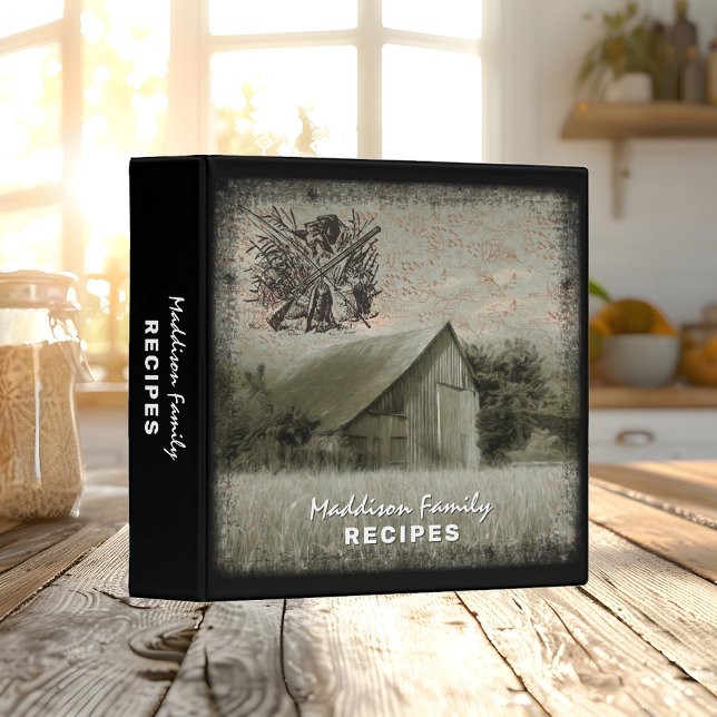 Farmhouse Hunting Ephemera Recipe Book Binder (Creator Uploaded)