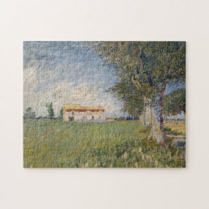 Farmhouse in a Wheat Field Vincent van Gogh Jigsaw Puzzle