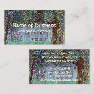 Farmhouse in Austria by Klimt, Victorian Fine Art Business Card