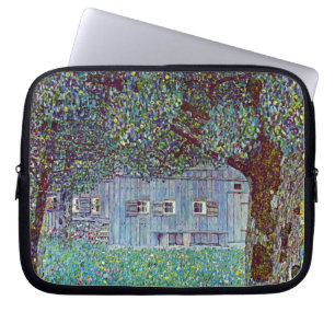Farmhouse in Austria by Klimt, Victorian Fine Art Laptop Sleeve