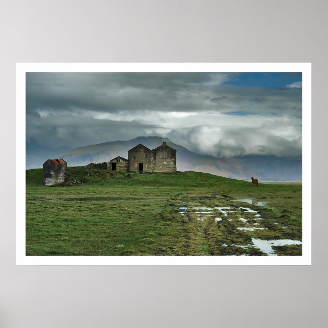 Farmhouse in Iceland Poster (Front)