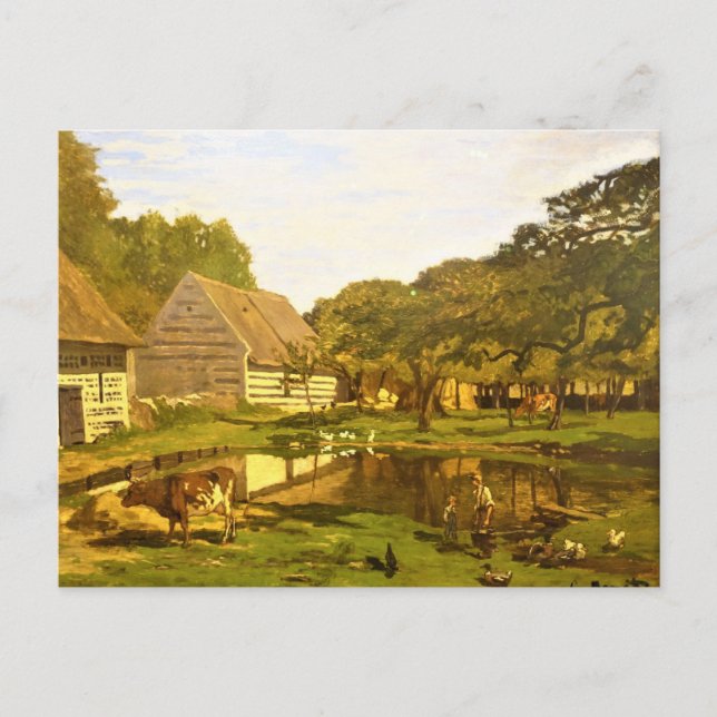 Farmhouse in Normandy by Claude Monet Postcard (Front)