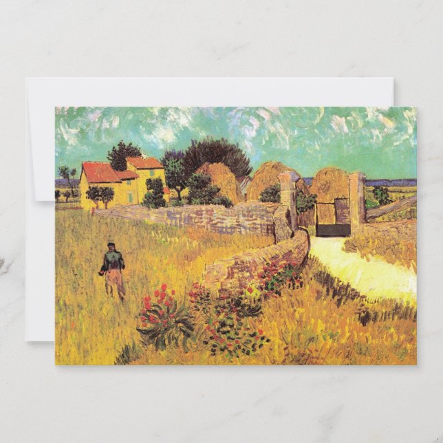 Farmhouse in Provence by Vincent van Gogh (Front)