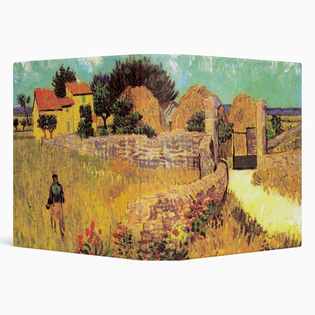 Farmhouse in Provence by Vincent van Gogh Binder (Background)