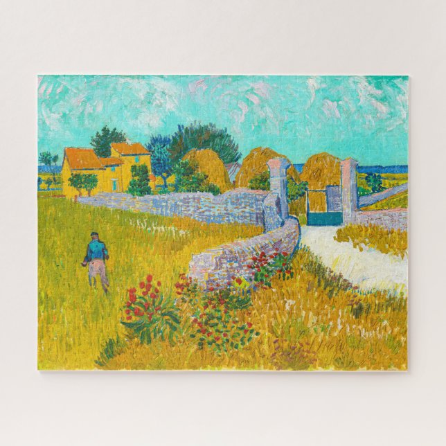 Farmhouse in Provence by Vincent van Gogh Jigsaw Puzzle (Horizontal)