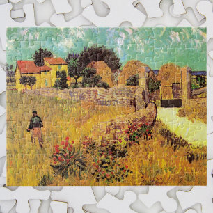 Farmhouse in Provence by Vincent van Gogh Jigsaw Puzzle