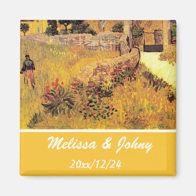 Farmhouse in Provence, Save the Date Magnet (Front)