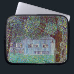 Farmhouse in Upper Austria by Gustav Klimt Laptop Sleeve<br><div class="desc">Farmhouse in Upper Austria (1912) by Gustav Klimt is a vintage Victorian Era symbolism fine art painting. A nature scene with trees and a field of flowers with a barn on a farm. The large wooden structure has windows. About the artist: Gustav Klimt (1862-1918) was an Austrian Symbolist painter and...</div>