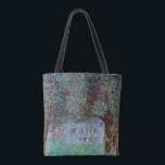Farmhouse in Upper Austria by Gustav Klimt Tote Bag<br><div class="desc">Farmhouse in Upper Austria (1912) by Gustav Klimt is a vintage Victorian Era symbolism fine art painting. A nature scene with trees and a field of flowers with a barn on a farm. The large wooden structure has windows. About the artist: Gustav Klimt (1862-1918) was an Austrian Symbolist painter and...</div>