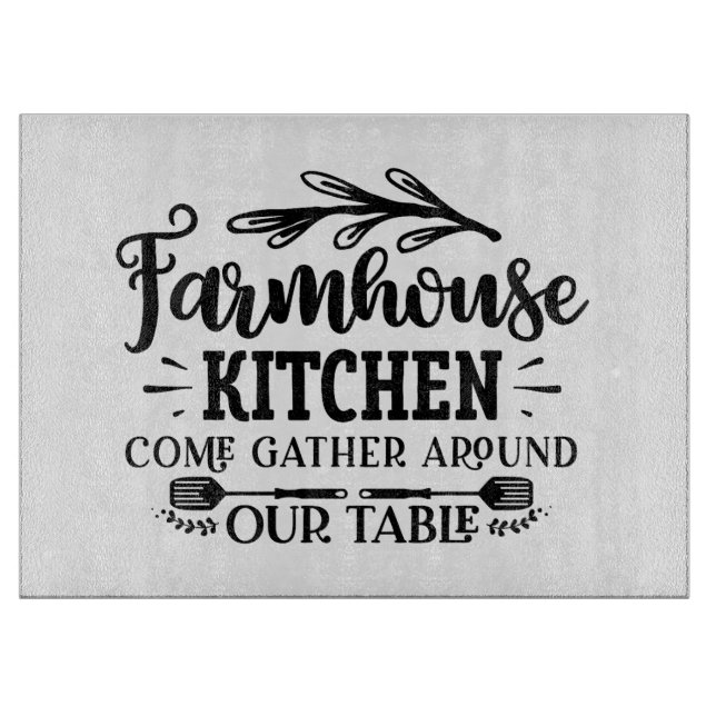 Farmhouse Kitchen Cutting Board (Front)