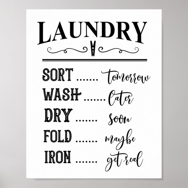 Farmhouse Laundry Room Sign (Front)