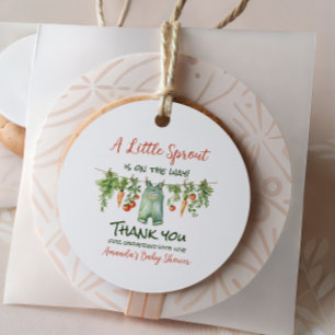 Farmhouse Little Sprout Clothesline Baby Shower Favour Tags