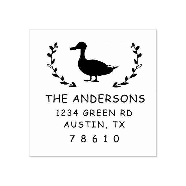 farmhouse modern duck return address Stamp (Imprint)