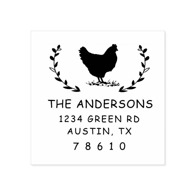 farmhouse modern return address Stamp (Imprint)
