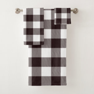 Farmhouse moderne Noir & Blanc Flannel