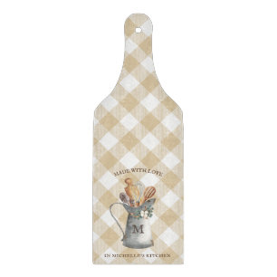Farmhouse Monogram Name Charcuterie board
