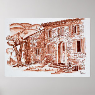 Farmhouse Near Grasse   Provence, France Poster