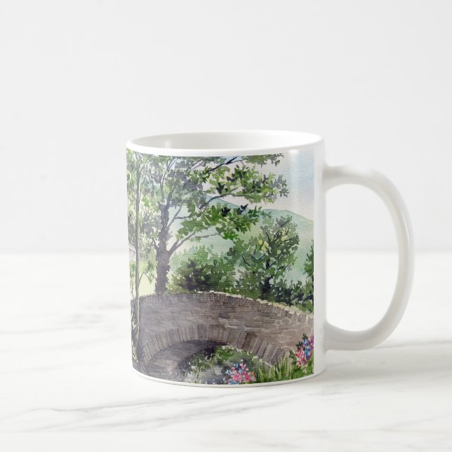 Farmhouse near Thirlmere, Lake District, England Coffee Mug (Right)