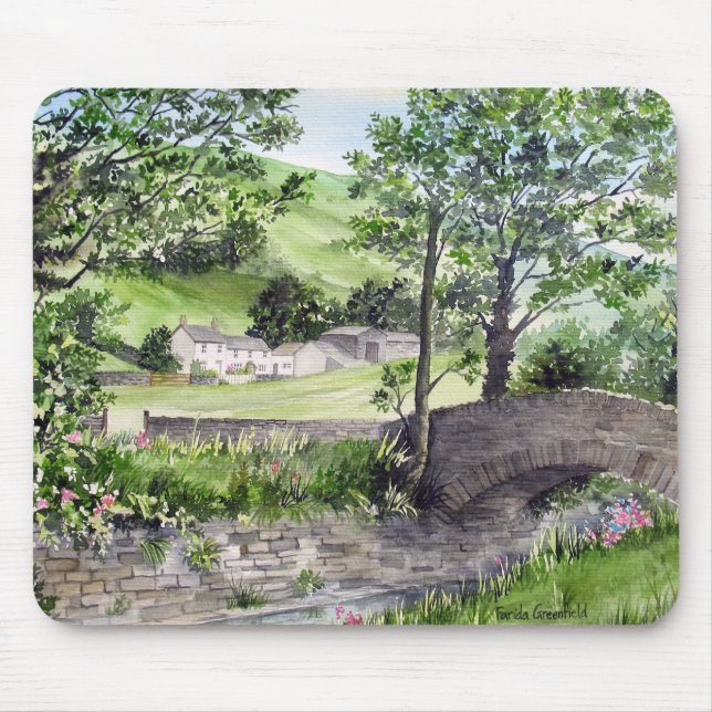 Farmhouse near Thirlmere, Lake District, England Mouse Pad (Front)