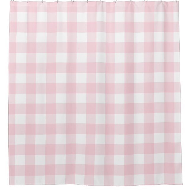 Farmhouse Pastel Pink Buffalo Check Plaid (Front)
