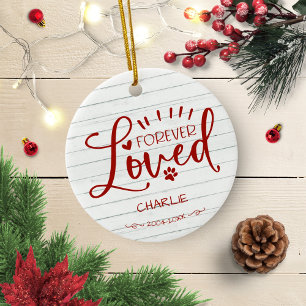 Farmhouse Pet Memorial Photo Christmas Farmhouse Ceramic Ornament