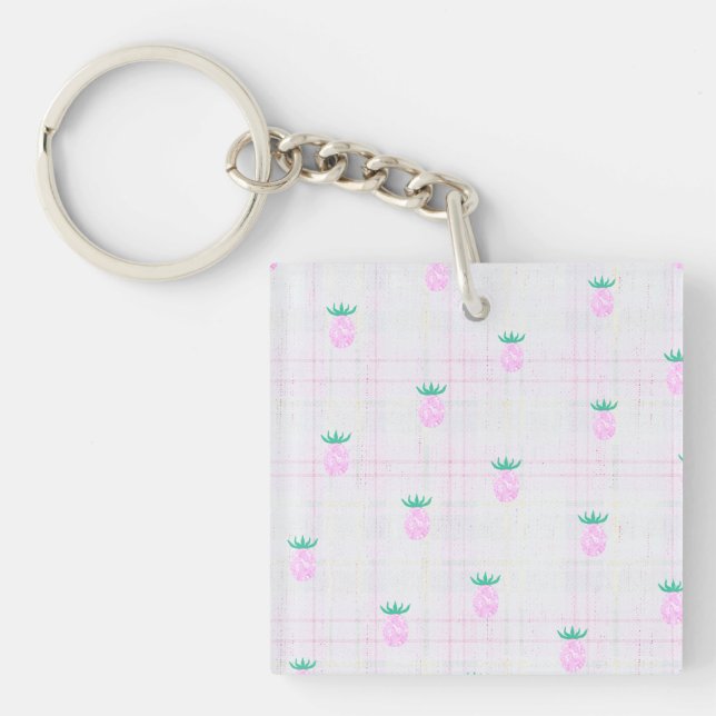 Farmhouse Pineapple Oasis Keychain (Front)
