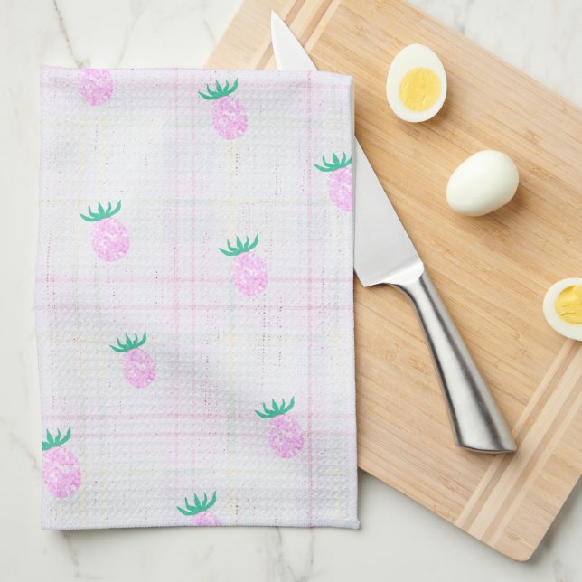 Farmhouse Pineapple Oasis Kitchen Towel (Quarter Fold)