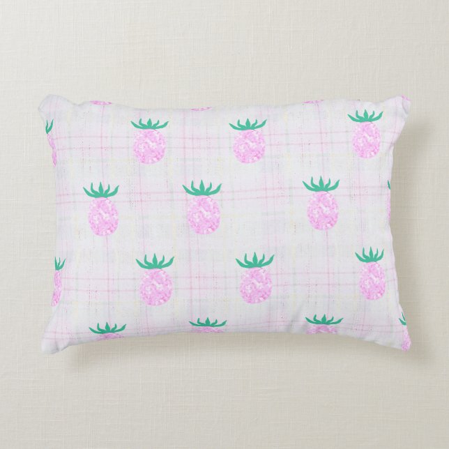 Farmhouse Pineapples Accent Pillow (Front)