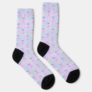 Farmhouse Pink Pineapples Socks