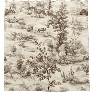 Farmhouse Pumpkin Harvest Countryside Toile (1)