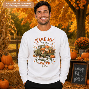 Farmhouse Pumpkin Picking Family Matching Unisex Sweatshirt