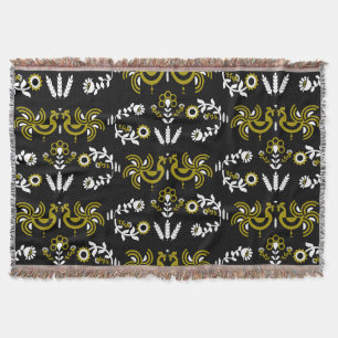 Farmhouse Rooster Countryside Home Decor Throw Blanket