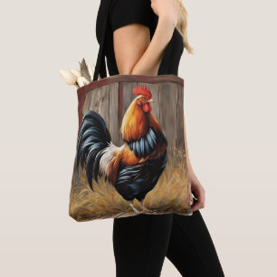 Farmhouse Rooster - Majestic Glory Tote Bag