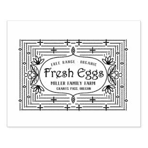 Farmhouse Rustic   Egg Carton Stamp