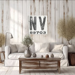 Farmhouse Rustic State Zip Code Nevada Canvas Print<br><div class="desc">This rustic sign is a simple way to display your love for home. The zip code can be personalized with any zip code in the state. Makes a great gift. Created by Simply Farmhouse Press.</div>
