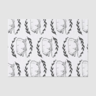 Farmhouse Sow Pigs & Laurels Tissue Paper