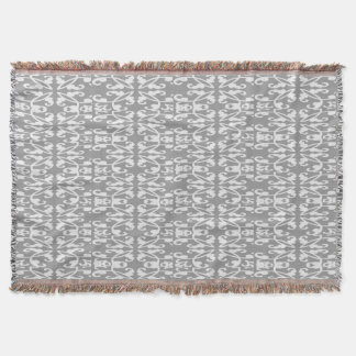 Farmhouse style cozy Throw blanket grey