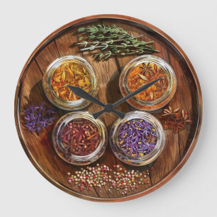 Farmhouse Style Cutting Board Wall Clock