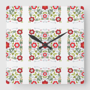 Farmhouse Style Matyo  Square Wall Clock