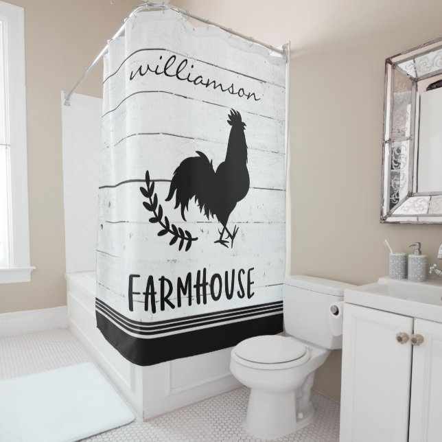 Farmhouse Style Wood Rooster Family Name (In Situ)